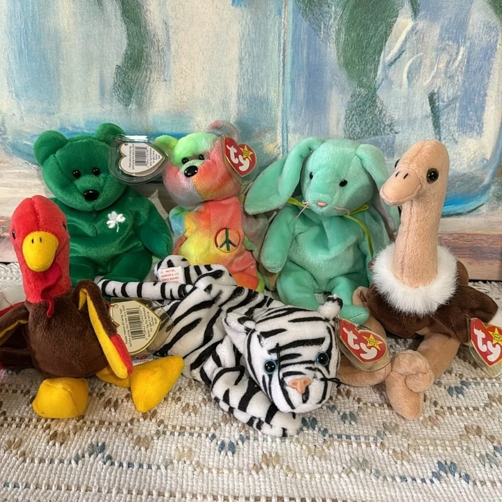 Y2K Collectable Ty Collection Of Beanie Babies Rare & Retired 1990's